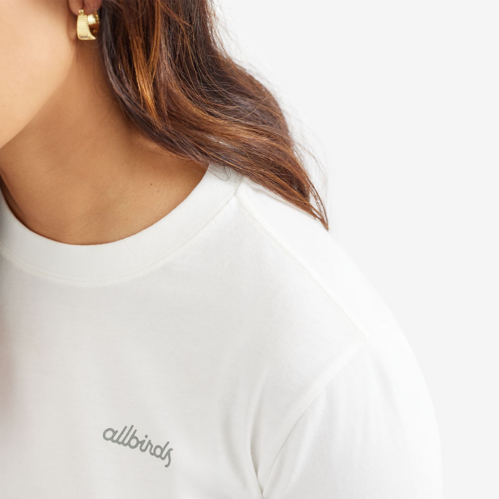 Women's Allgood Logo Long Sleeve Tee - Blizzard sold by allbirds product image thumbnail 3