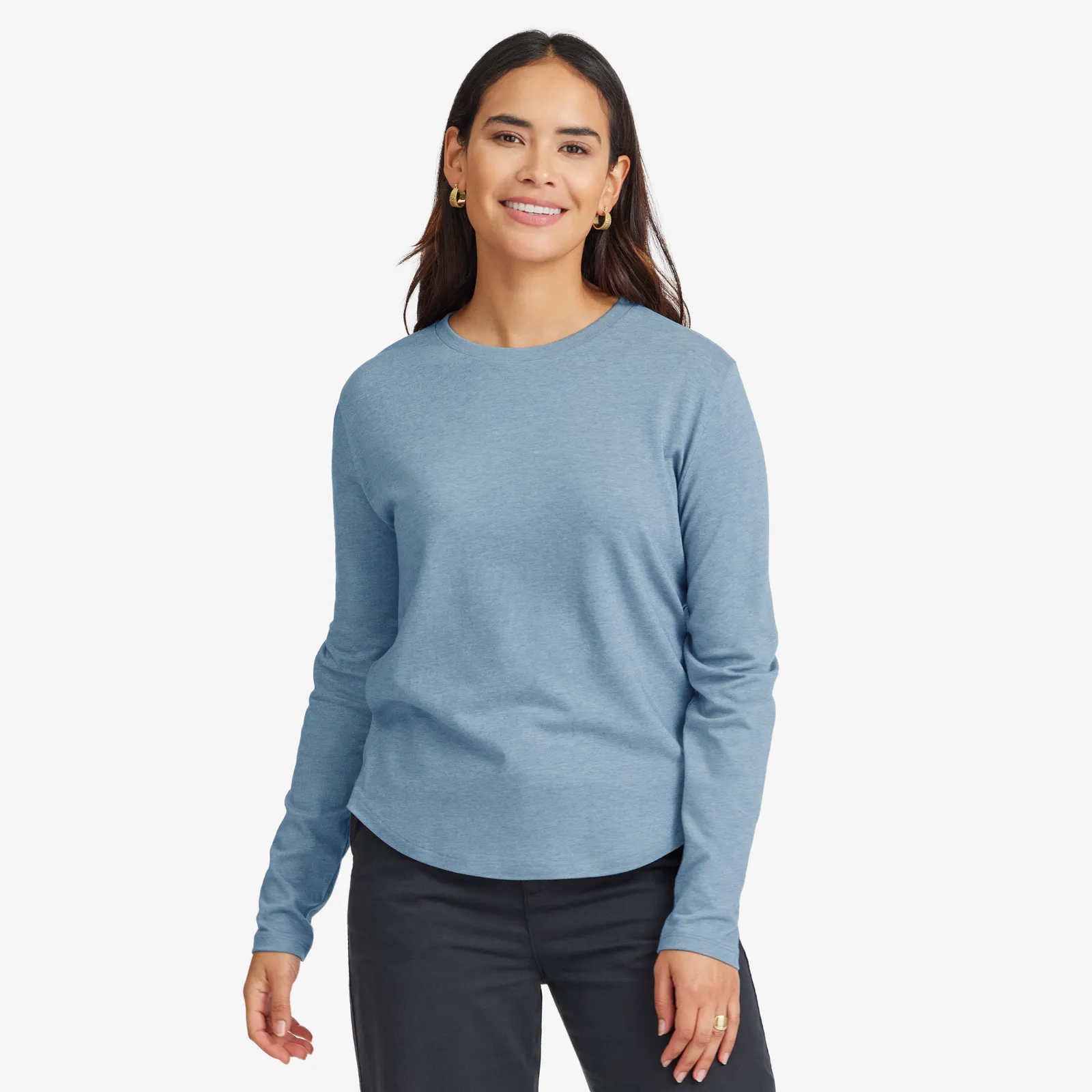 Women's Soft Merino Long Sleeve Tee - Stormy Teal sold by allbirds
