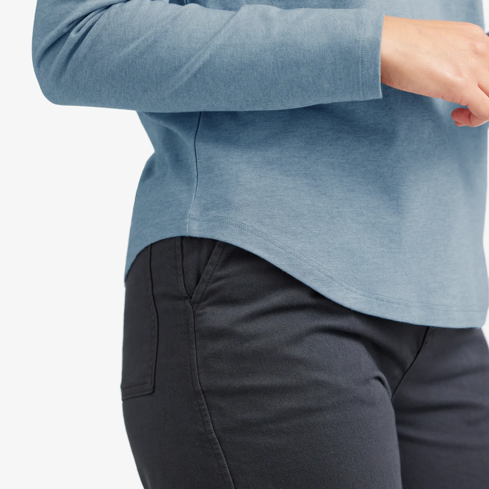 Women's Soft Merino Long Sleeve Tee - Stormy Teal sold by allbirds product image thumbnail 3