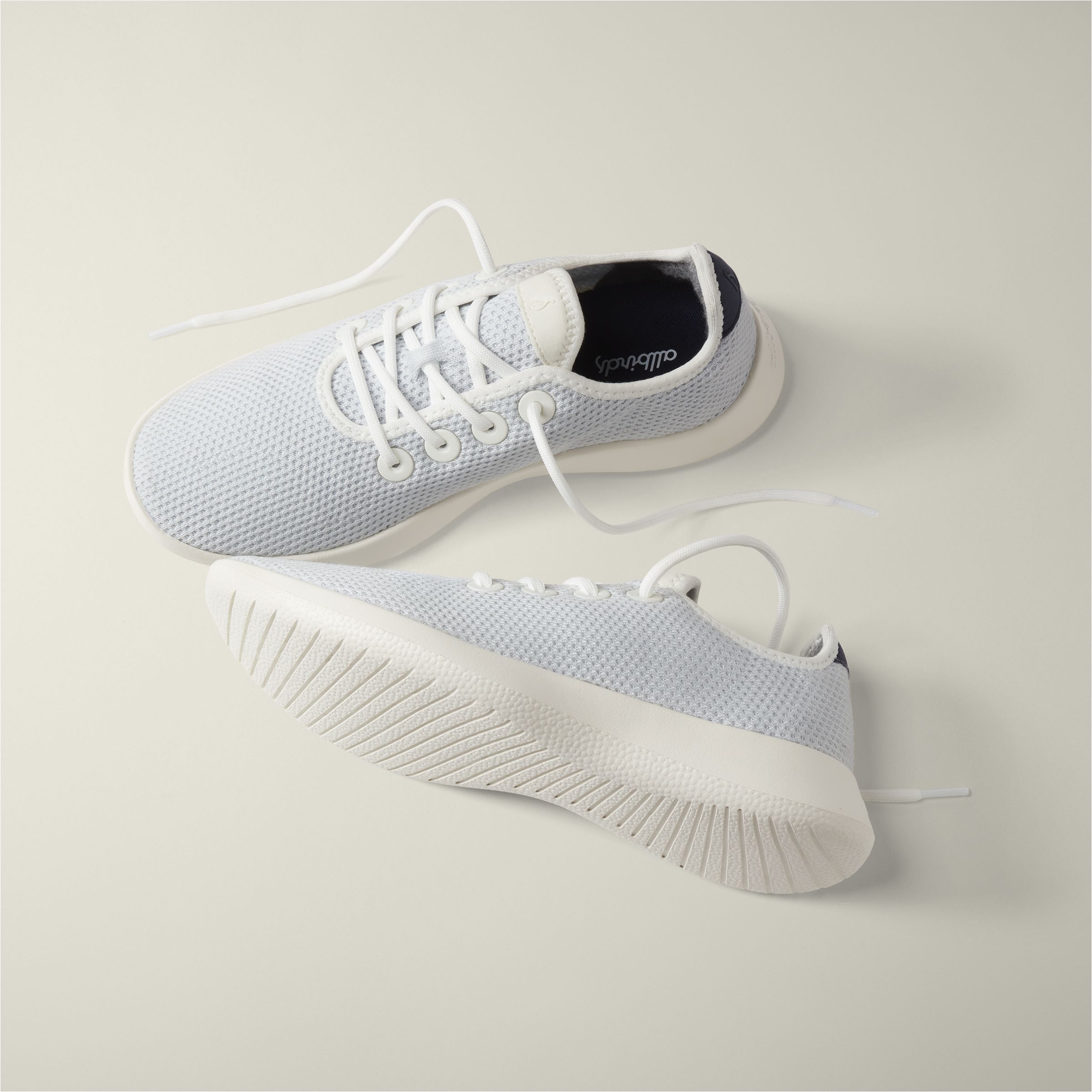 Men's Tree Runners - Blizzard/True Navy (Natural White Sole) sold by allbirds product image thumbnail 5