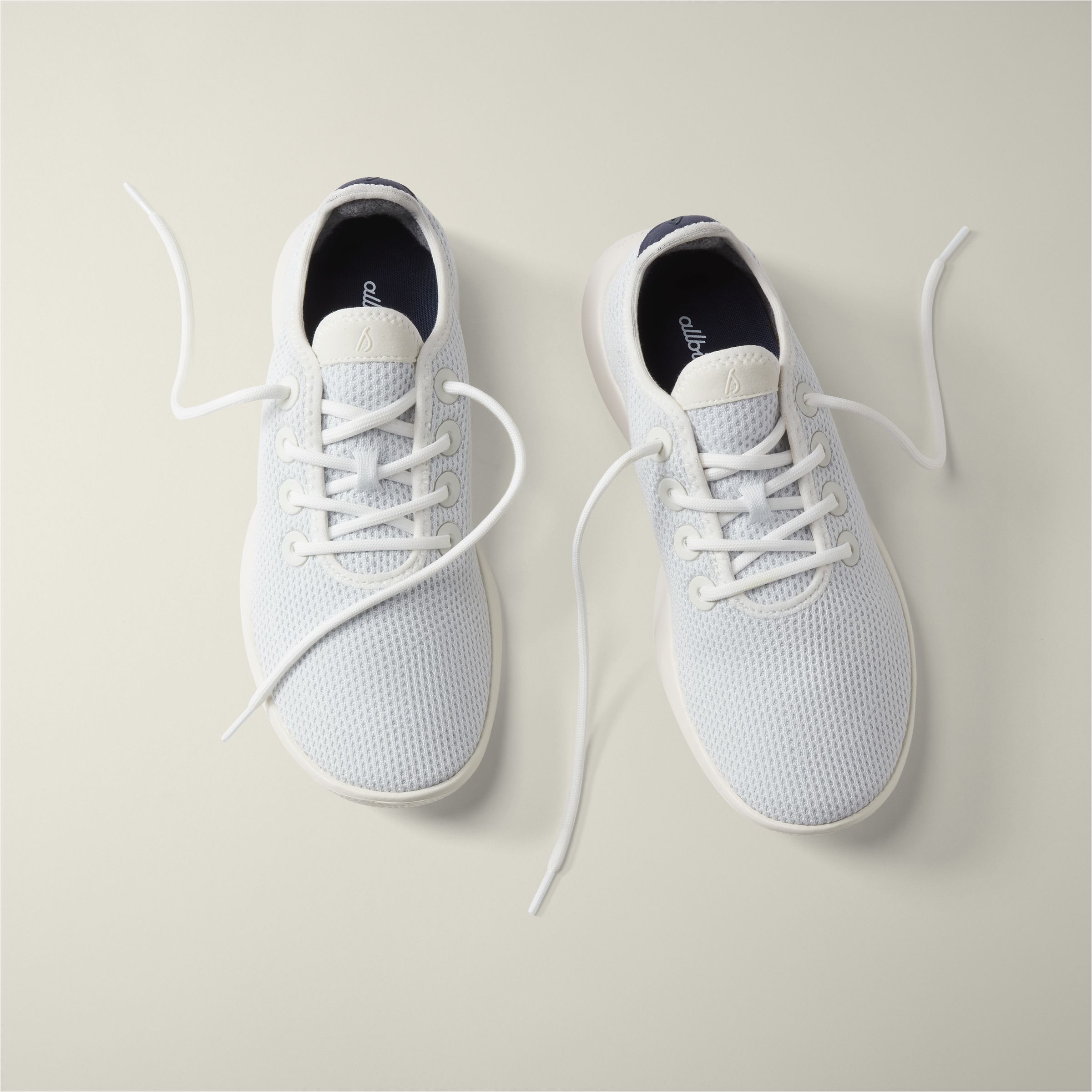 Men's Tree Runners - Blizzard/True Navy (Natural White Sole) sold by allbirds product image thumbnail 4
