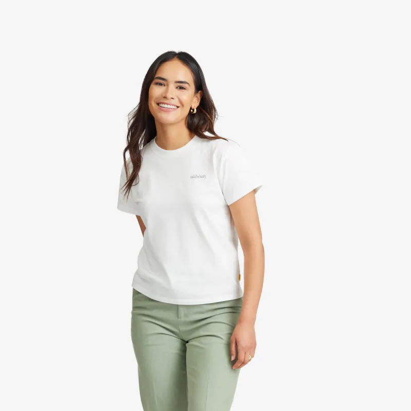 Women's Organic Cotton Tee - Logo - Blizzard sold by allbirds