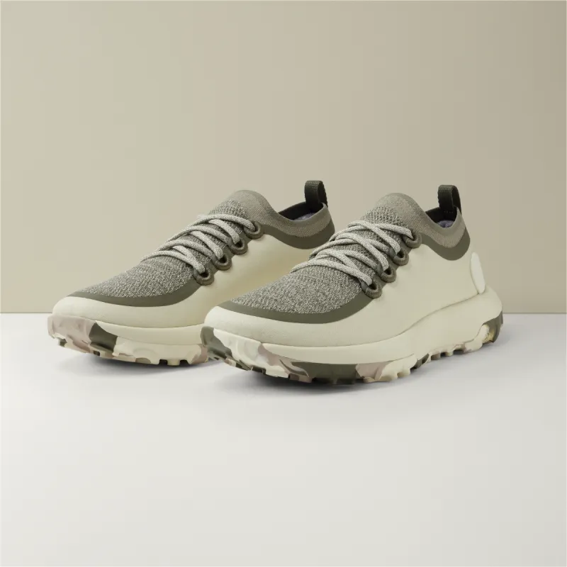 Women's Trail Runners - Stony Cream/Rugged Green (Stony Cream Sole) sold by allbirds