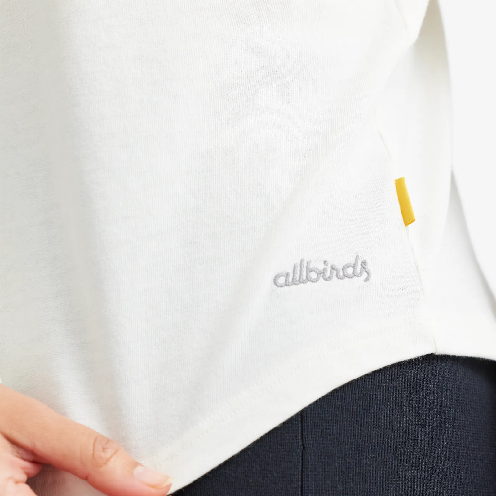 Women's Soft Merino Long Sleeve Tee - Natural White sold by allbirds product image thumbnail 4