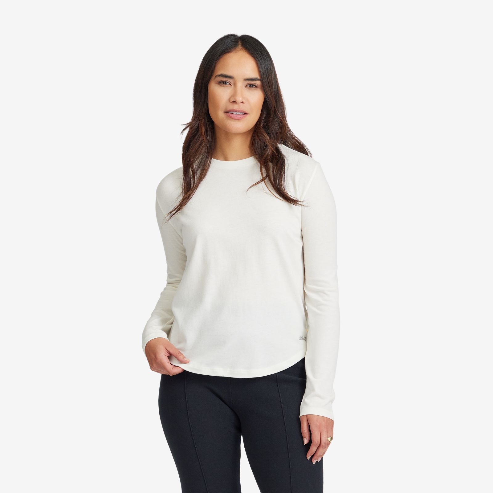 Women's Soft Merino Long Sleeve Tee - Natural White sold by allbirds