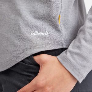 Women's Soft Merino Long Sleeve Tee - Medium Grey sold by allbirds