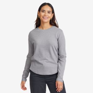Women's Soft Merino Long Sleeve Tee - Medium Grey sold by allbirds