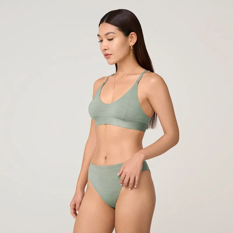 Women's Trino® Bikini Brief - Hazy Pine made by allbirds