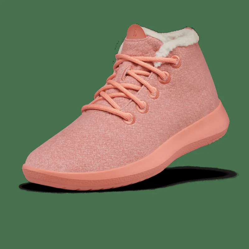 Men's Wool Runner-up Mizzle Fluffs - Calm Coral (Calm Coral Sole) sold by allbirds