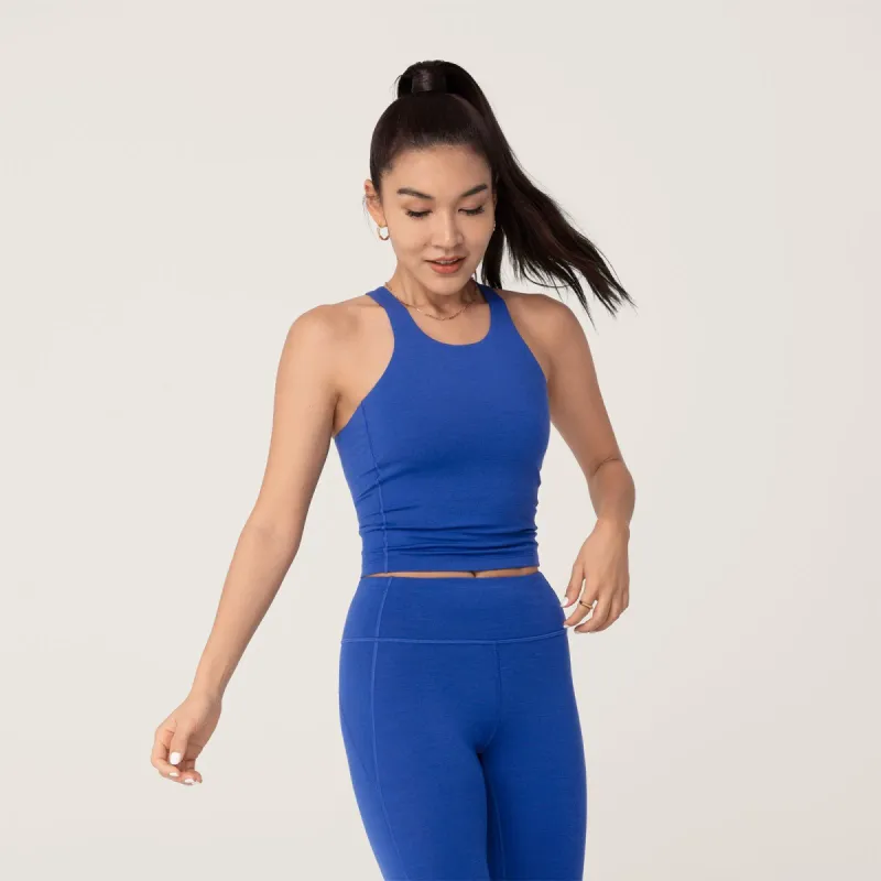 Women's Natural Run Form Tank - Hazy Cobalt sold by allbirds