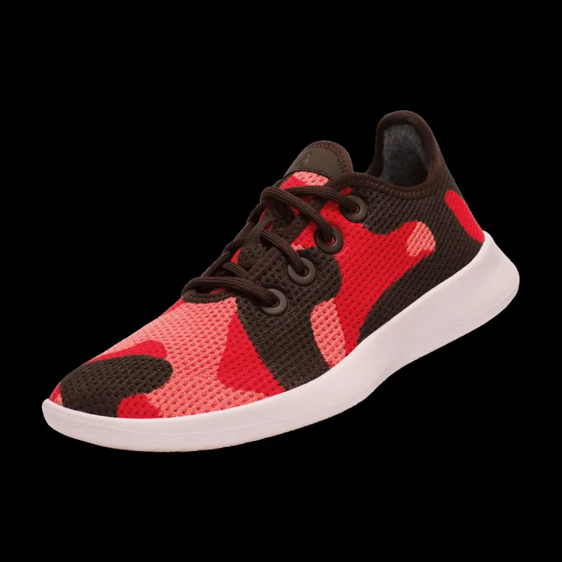 Men's Tree Runners (DV) - Bloom Coral/Bloom Red (Calm Taupe Sole) sold by allbirds
