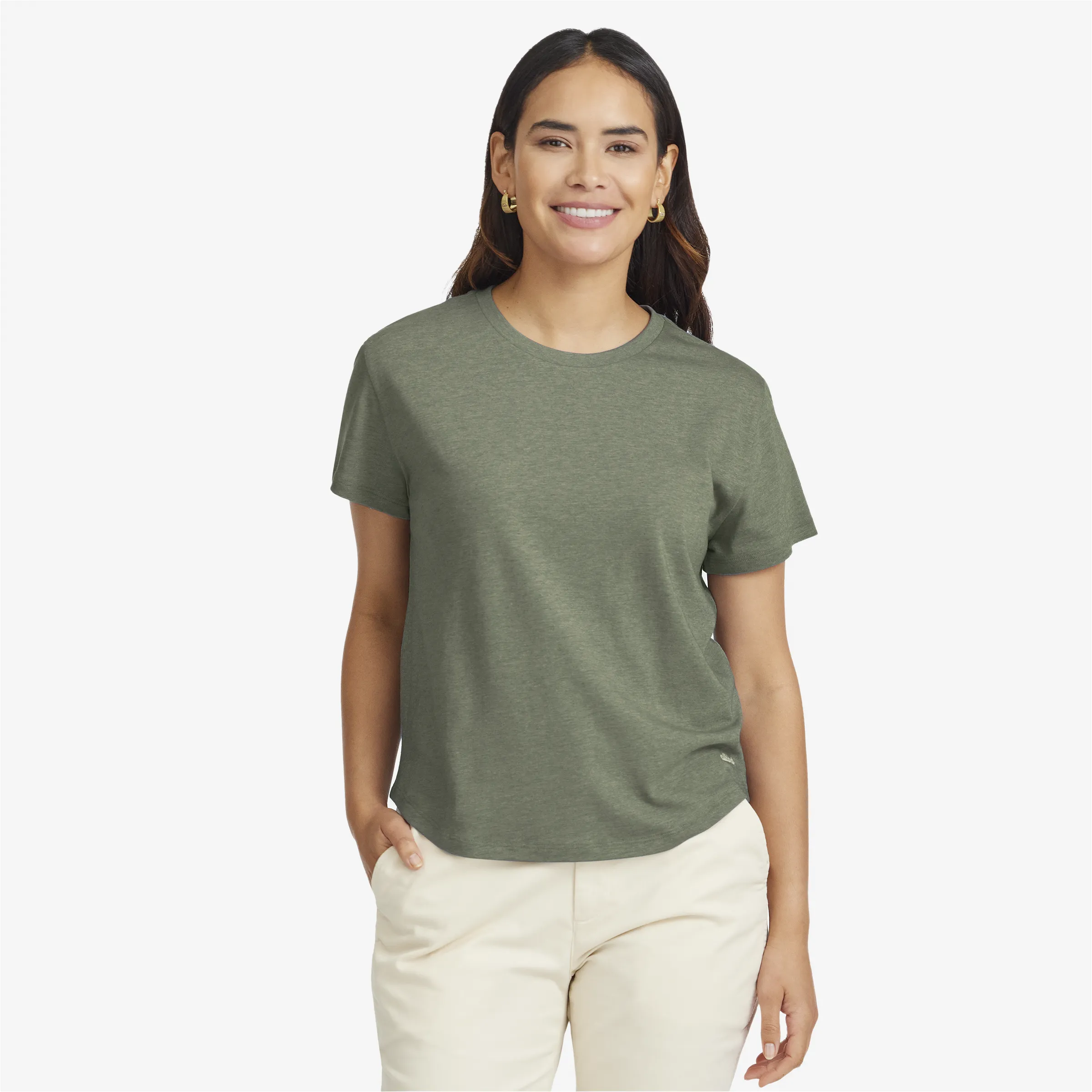Women's Soft Merino Tee - Rugged Green sold by allbirds