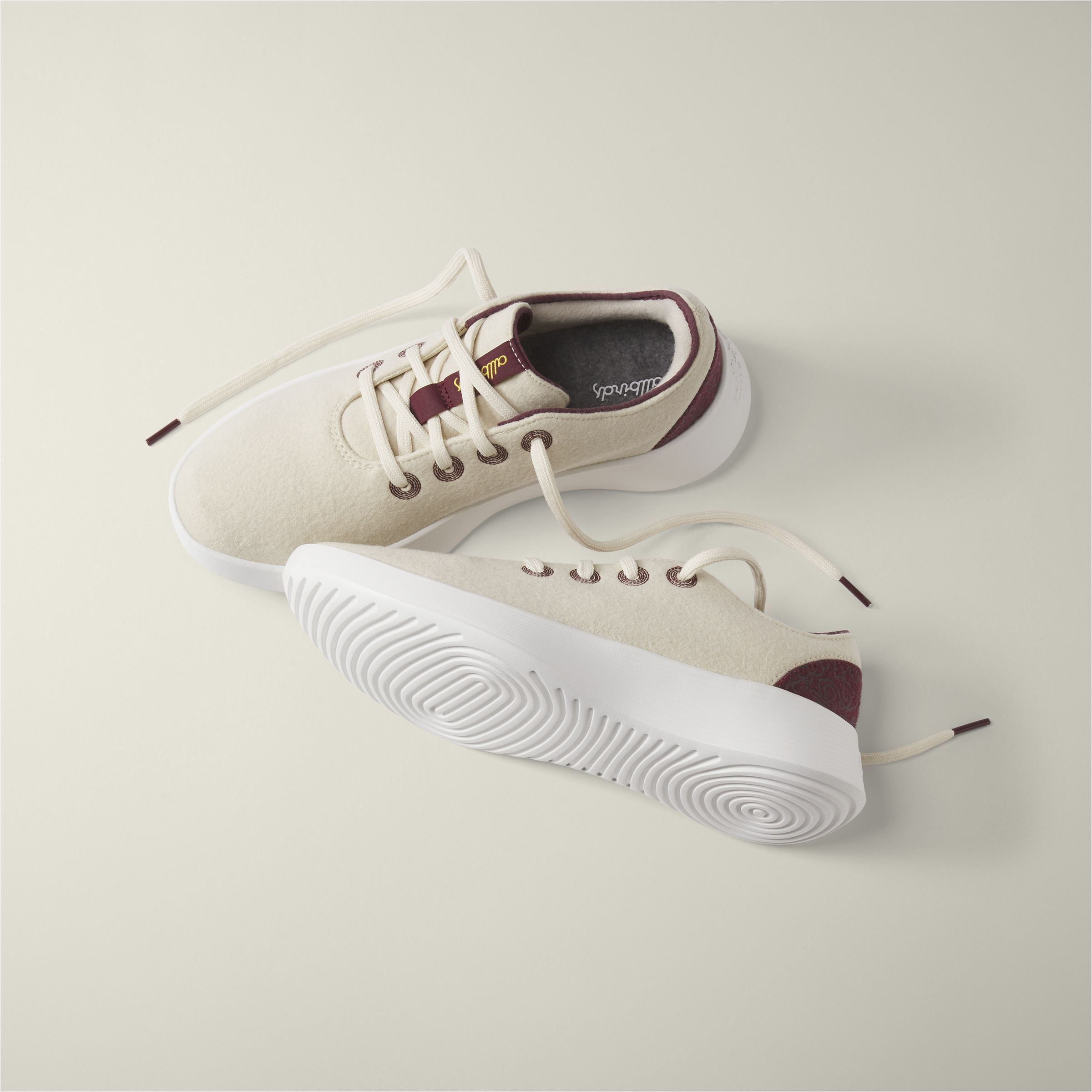 Men's Wool Runner 2 - Beige Hush/Botanic Red (Blizzard Sole) sold by allbirds product image thumbnail 5