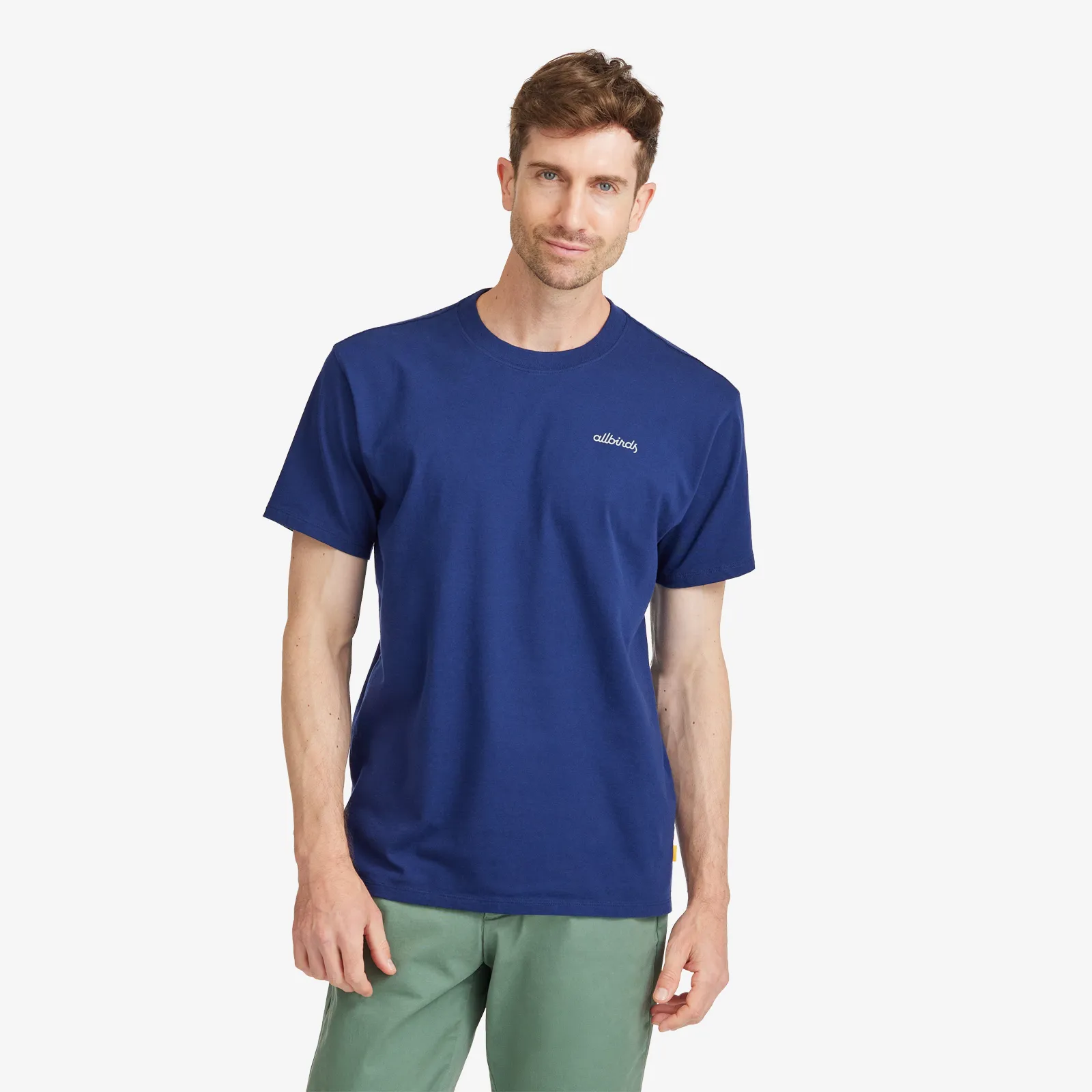 Men's Organic Cotton Tee - Logo - Deep Navy sold by allbirds