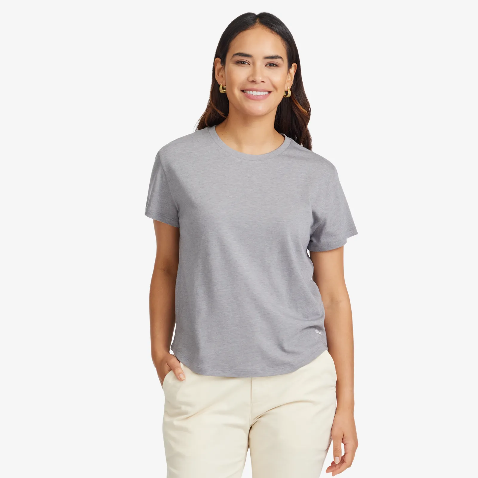 Women's Soft Merino Tee - Medium Grey sold by allbirds
