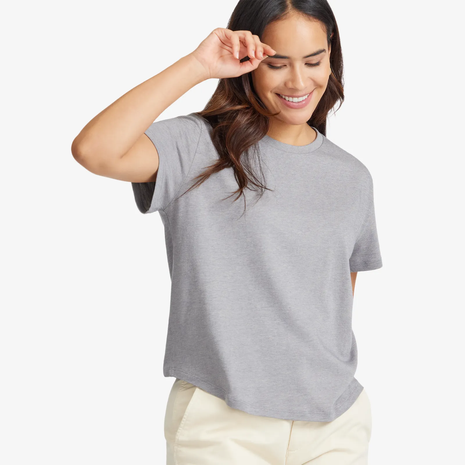 Women's Soft Merino Tee - Medium Grey sold by allbirds product image thumbnail 2