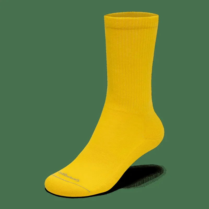 Anytime Crew Sock - Sunny Marigold sold by allbirds