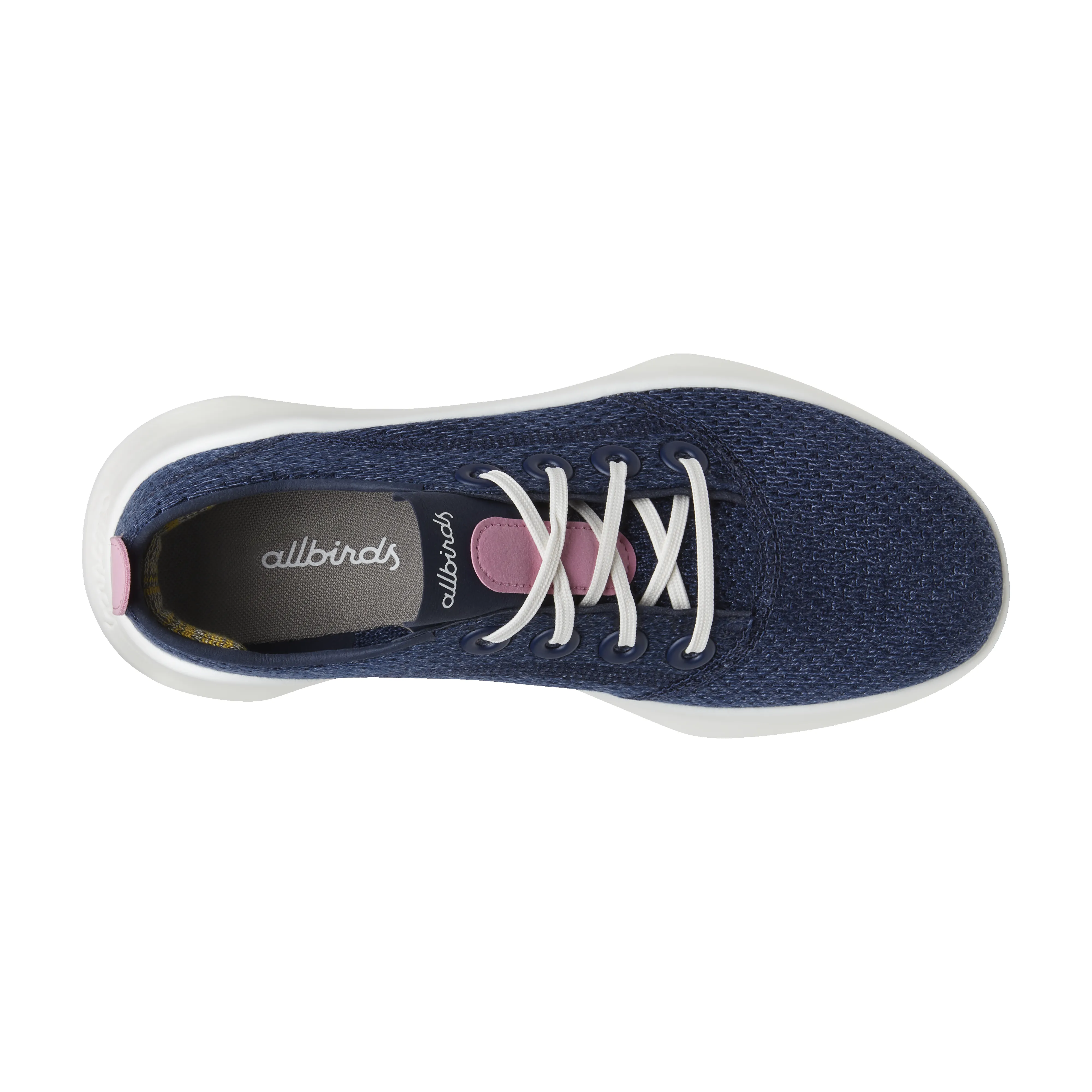 Women's SuperLight Tree Runners - Deep Navy/Basin Pink (Natural White Sole) sold by allbirds product image thumbnail 4