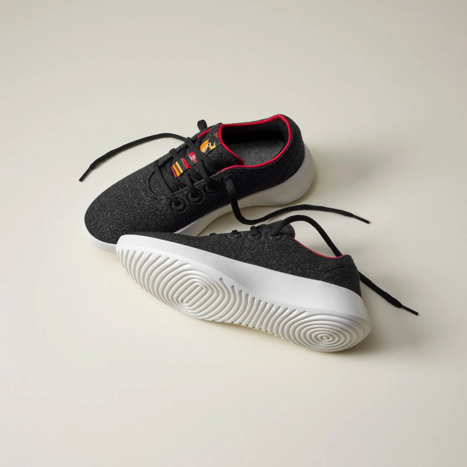 Men's Wool Runner Go - Natural Black/Kea Red (Natural White Sole) sold by allbirds product image thumbnail 4