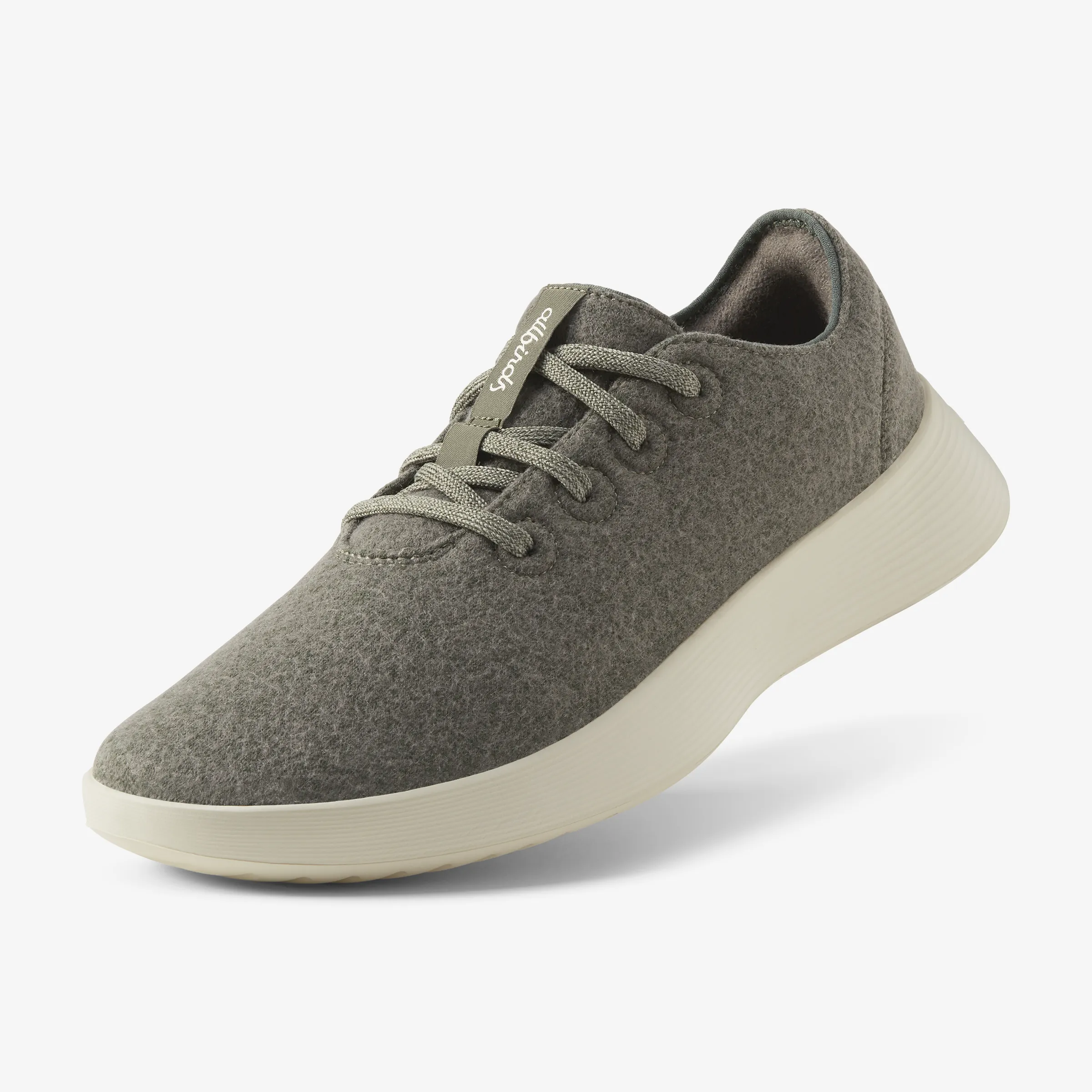 Women's Wool Runner Go - Rugged Green (Stony Cream Sole) sold by allbirds