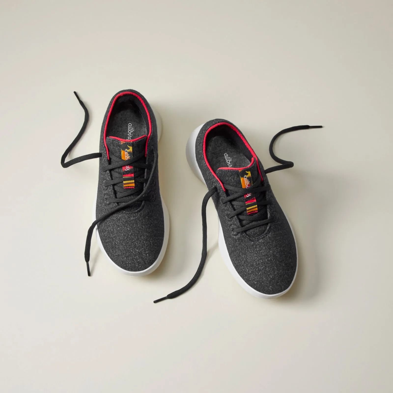Women's Wool Runner Go - Natural Black/Kea Red (Natural White Sole) sold by allbirds product image thumbnail 3