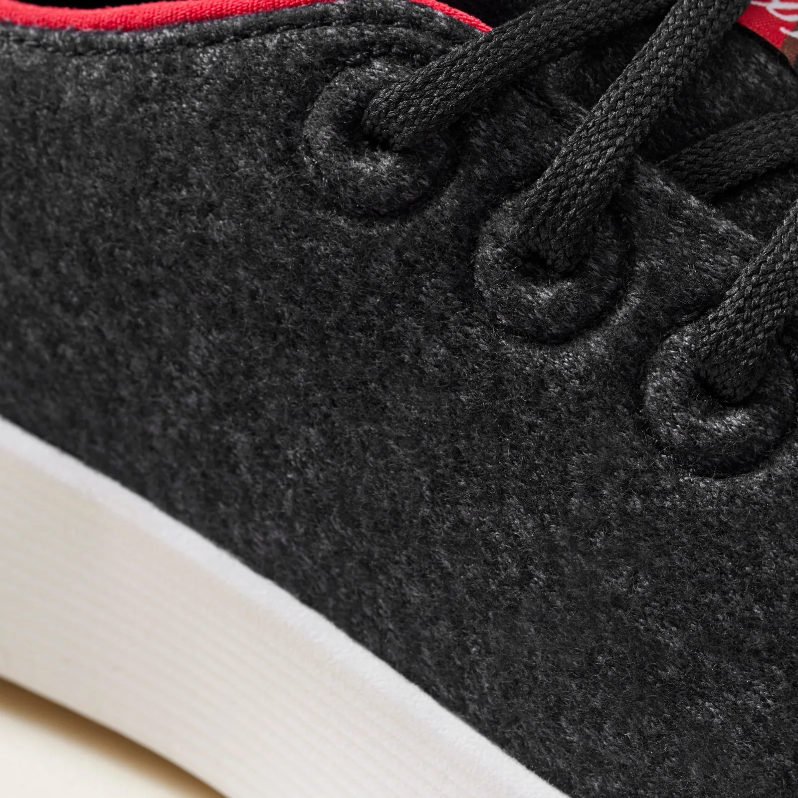 Women's Wool Runner Go - Natural Black/Kea Red (Natural White Sole) sold by allbirds product image thumbnail 2