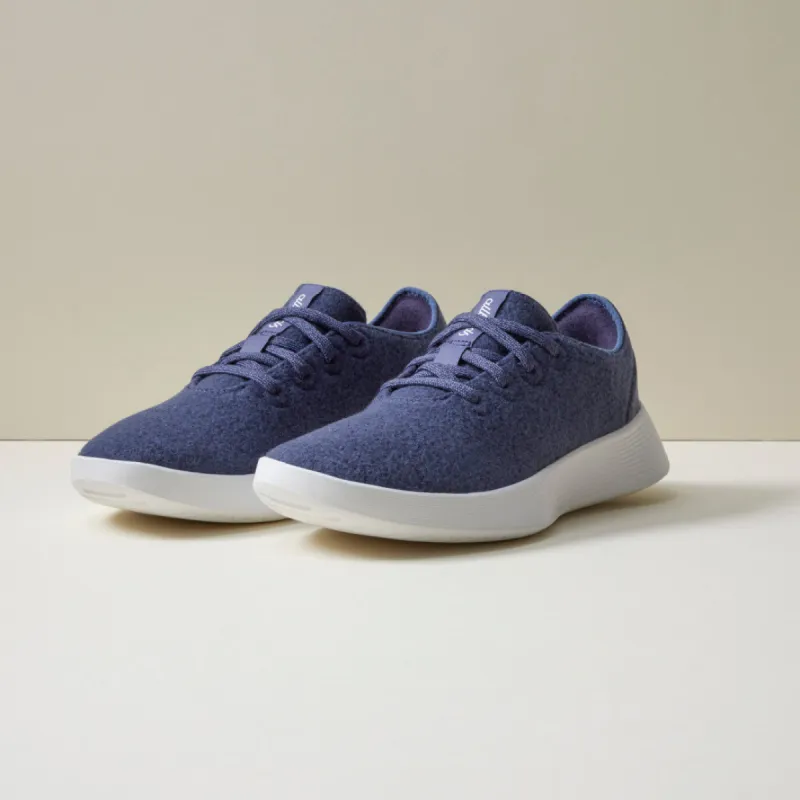 Women's Wool Runner Go - Hazy Indigo (Blizzard Sole) sold by allbirds