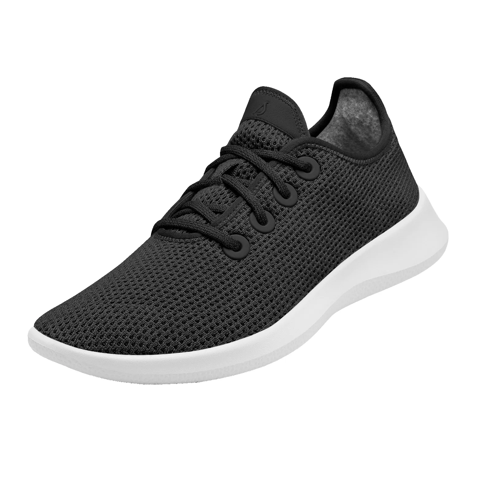 Women's Tree Runner - Jet Black (White Sole) sold by allbirds