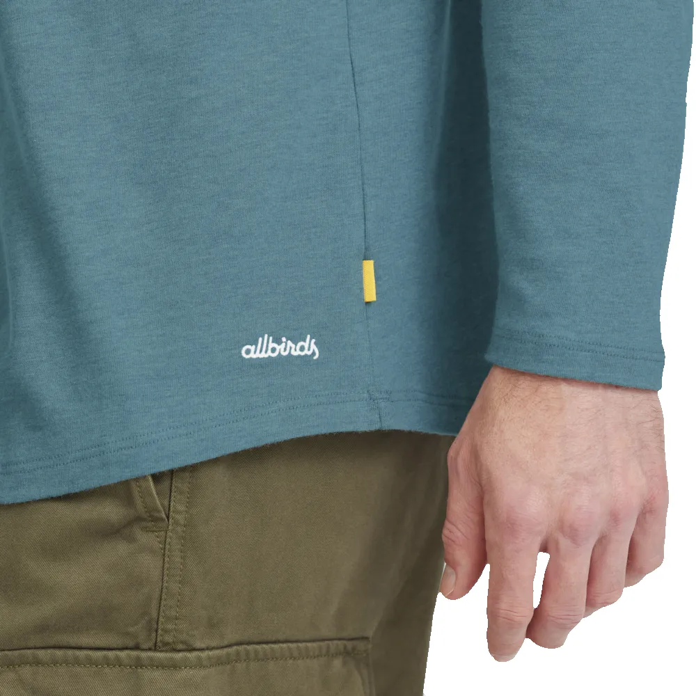 Men's Soft Merino Long Sleeve Tee - Chasm Teal sold by allbirds product image thumbnail 4