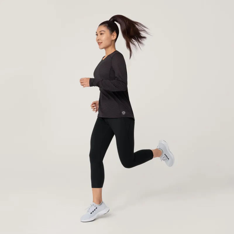 Women's Natural Legging Capri - Natural Black made by allbirds
