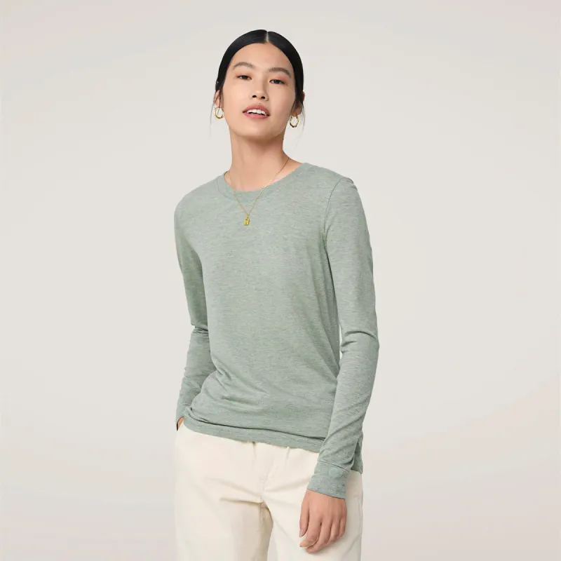 Women's Long Sleeve Sea Tee - Hazy Pine sold by allbirds