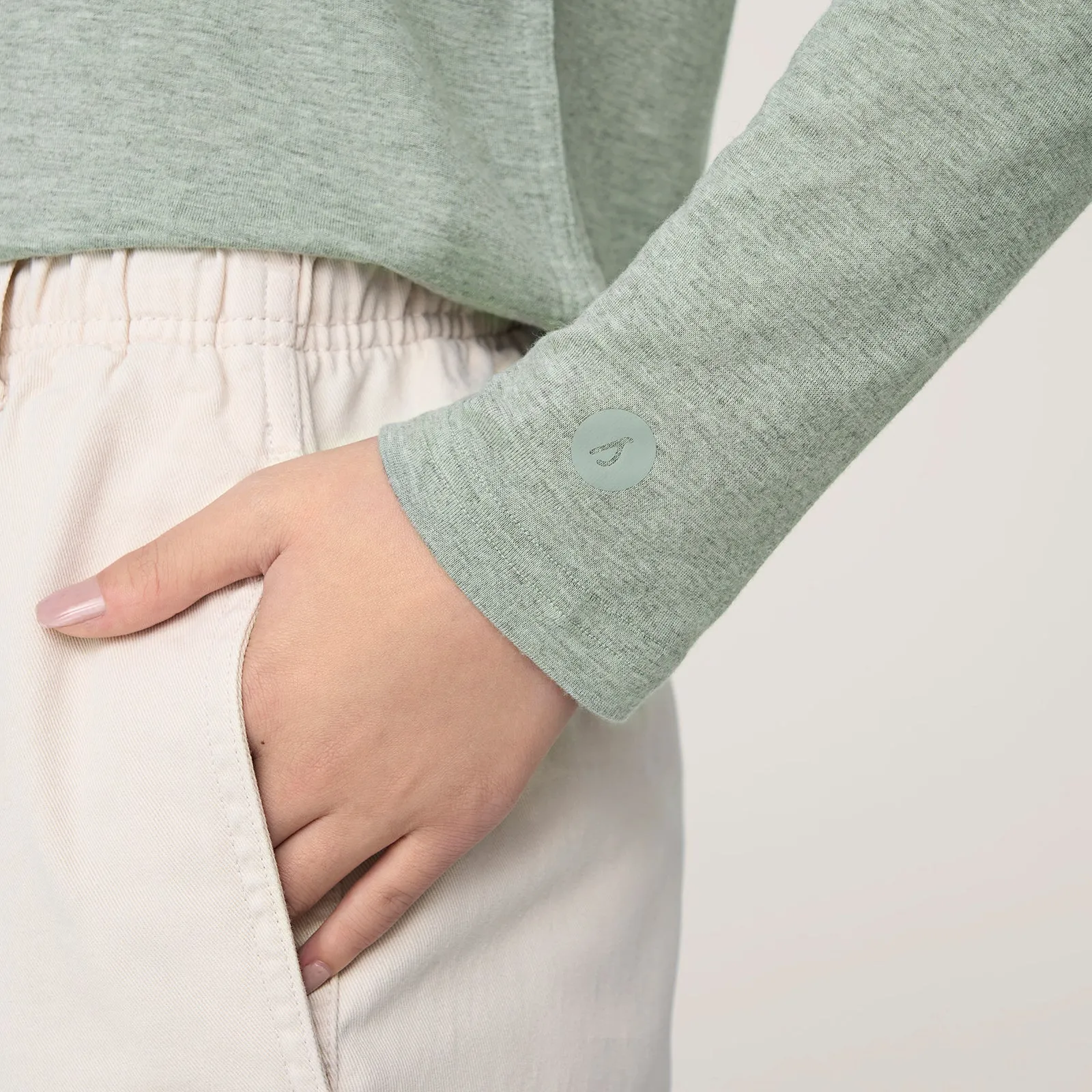 Women's Long Sleeve Sea Tee - Hazy Pine sold by allbirds product image thumbnail 5