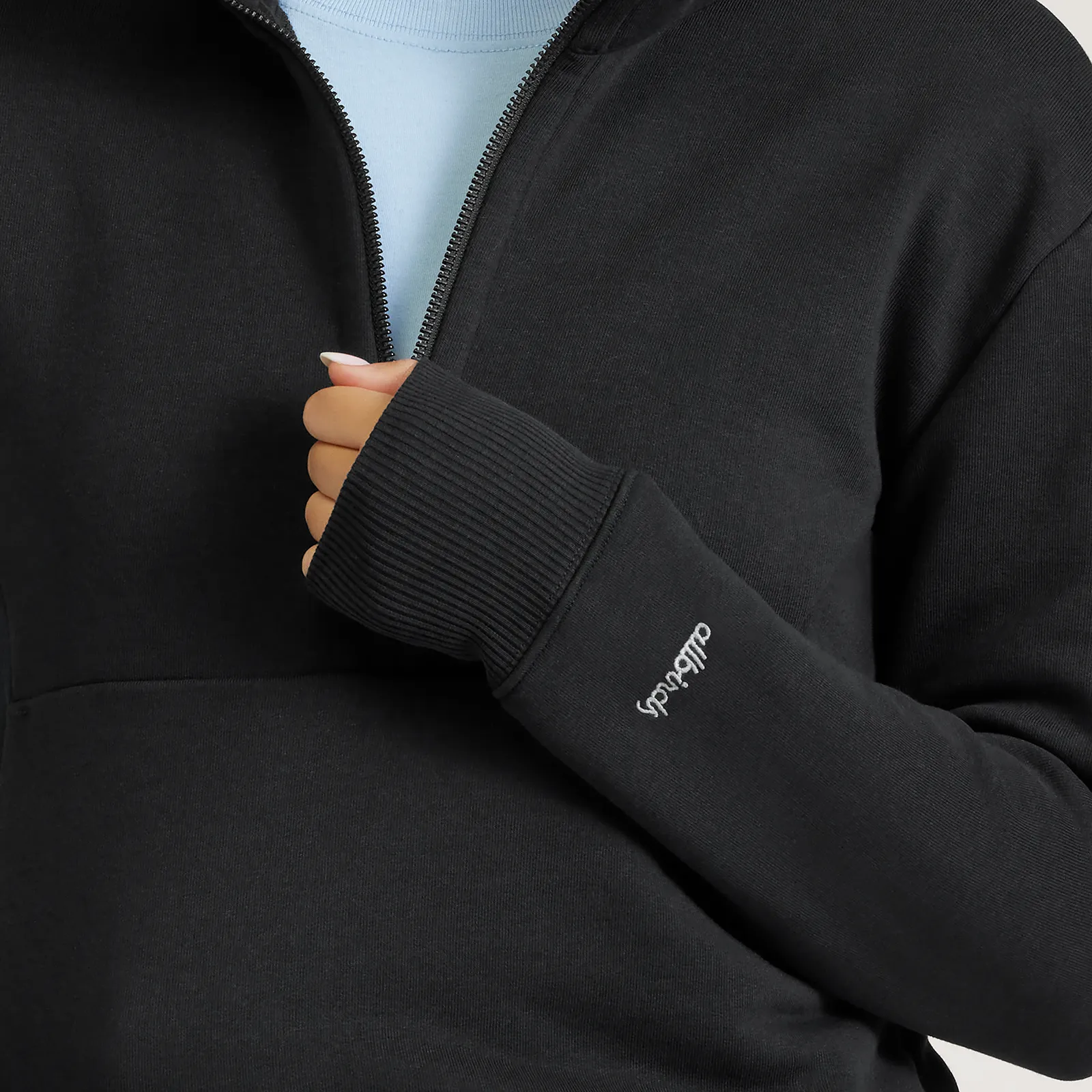 Women's Anytime Quarter Zip - Natural Black sold by allbirds product image thumbnail 2