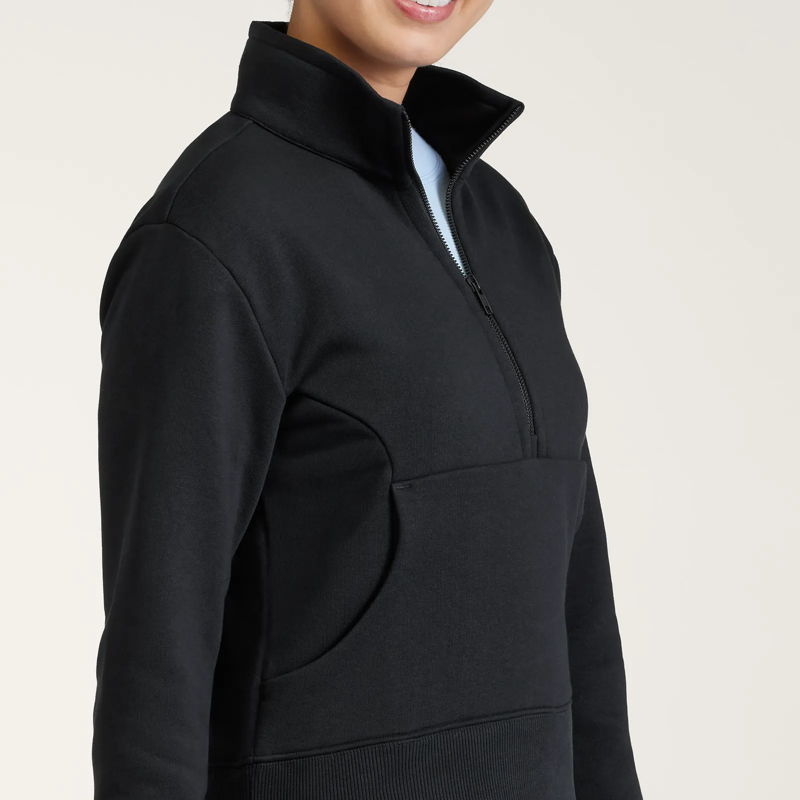 Women's Anytime Quarter Zip - Natural Black sold by allbirds product image thumbnail 3