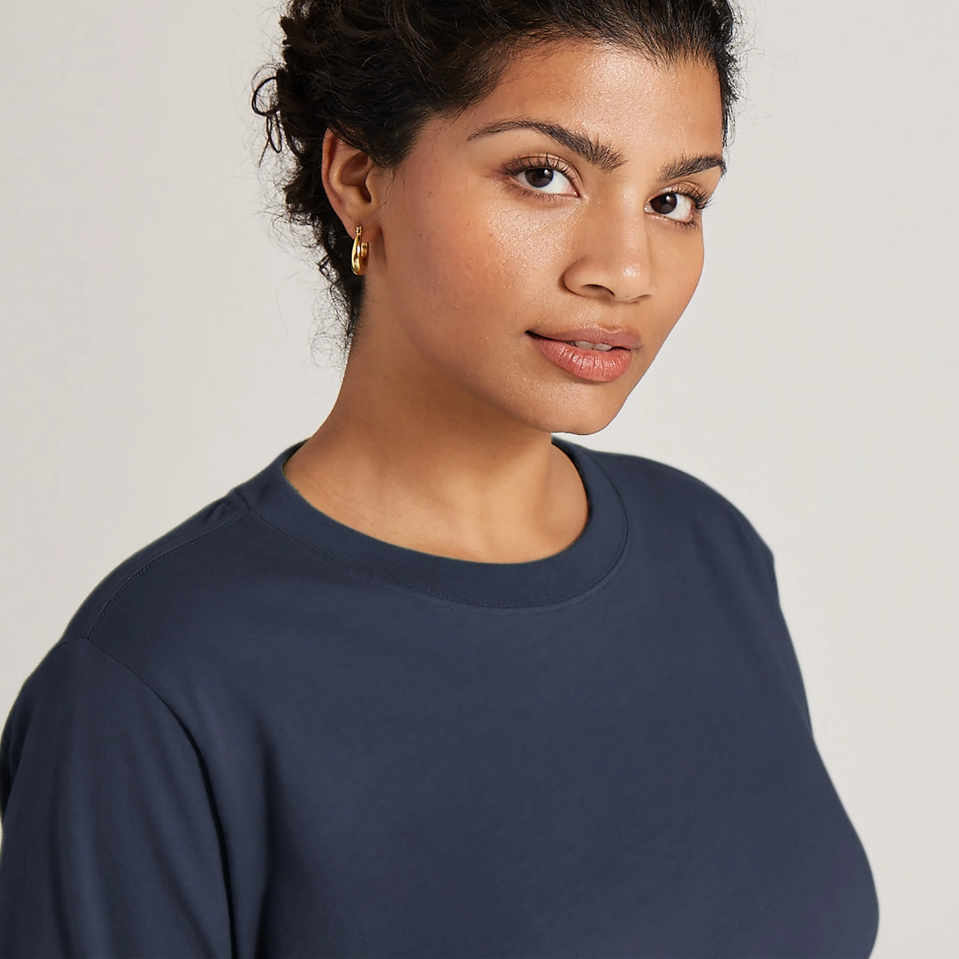 Women's Allgood Organic Cotton Long Sleeve Tee - Hazy Indigo sold by allbirds product image thumbnail 2