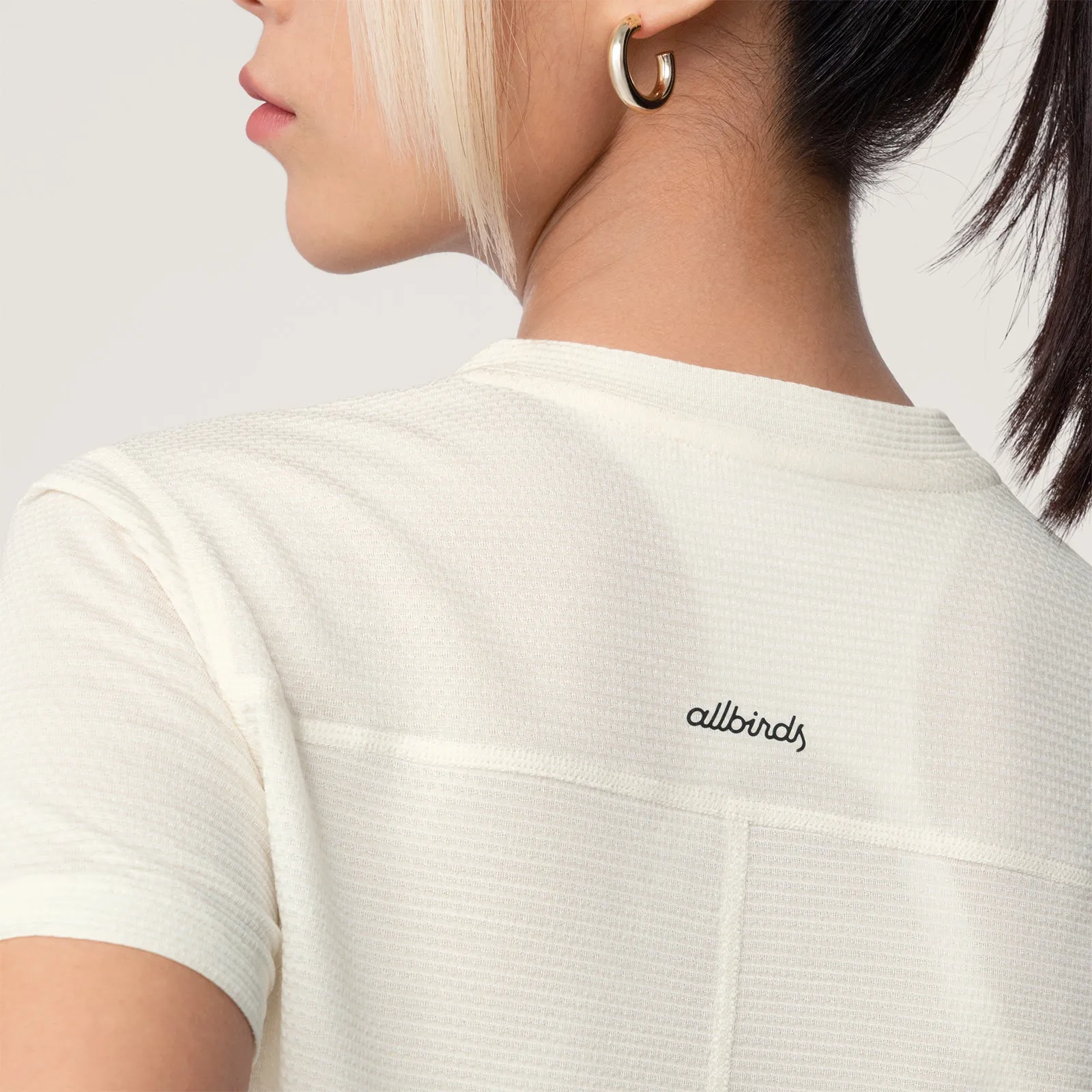 Women's Natural Run Tee - Natural White sold by allbirds product image thumbnail 5