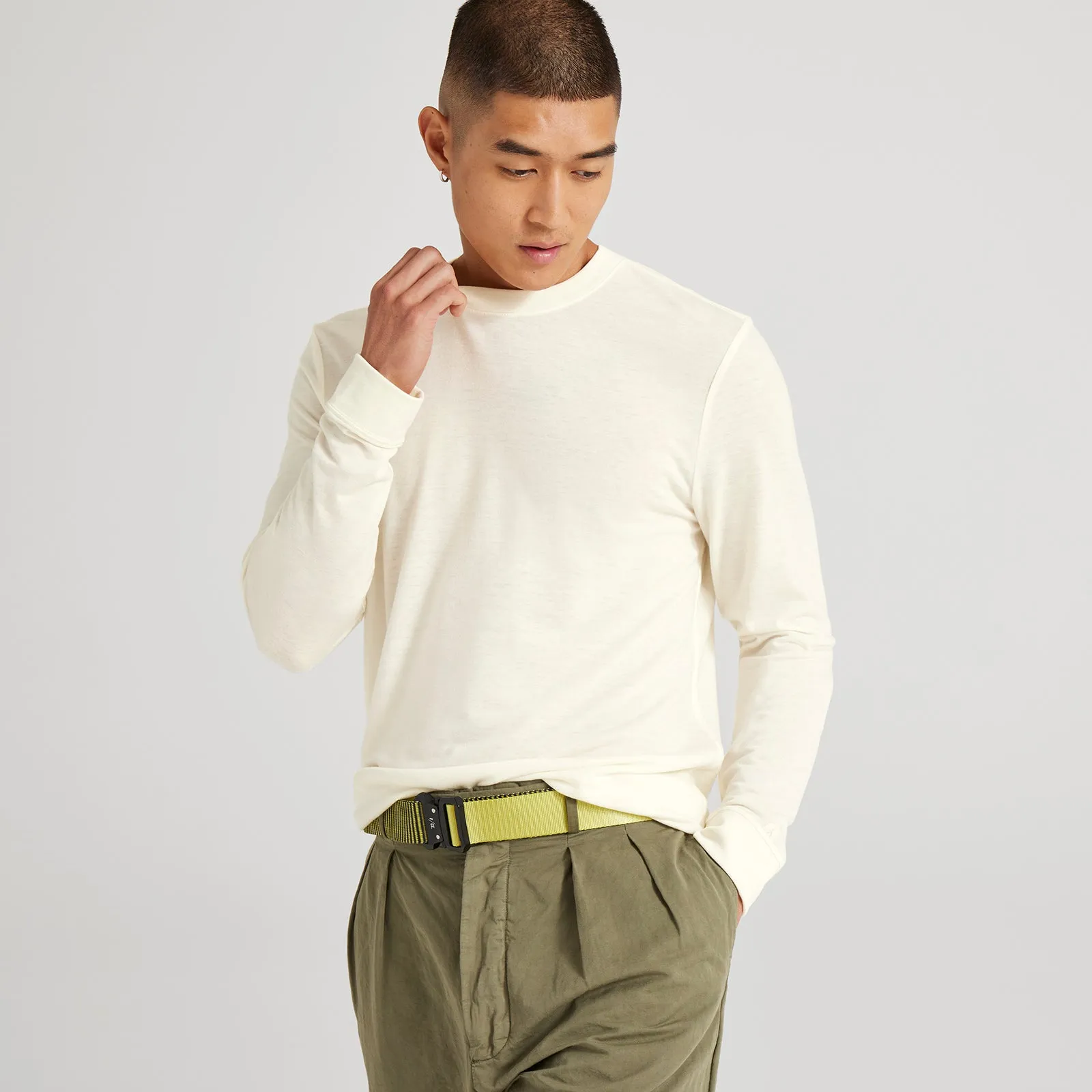 Men's Long Sleeve Sea Tee - Blizzard sold by allbirds