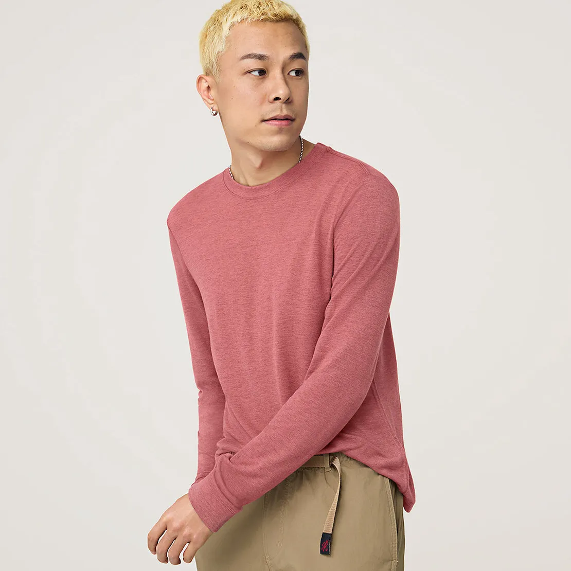 Men's Long Sleeve Sea Tee - Hazy Sienna sold by allbirds