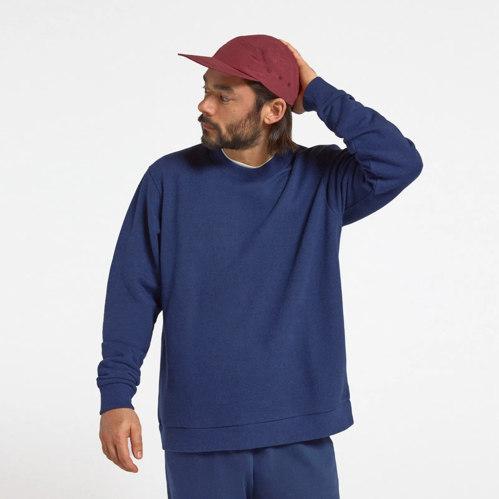 Men's Merino Blend Sweatshirt - Deep Navy sold by allbirds