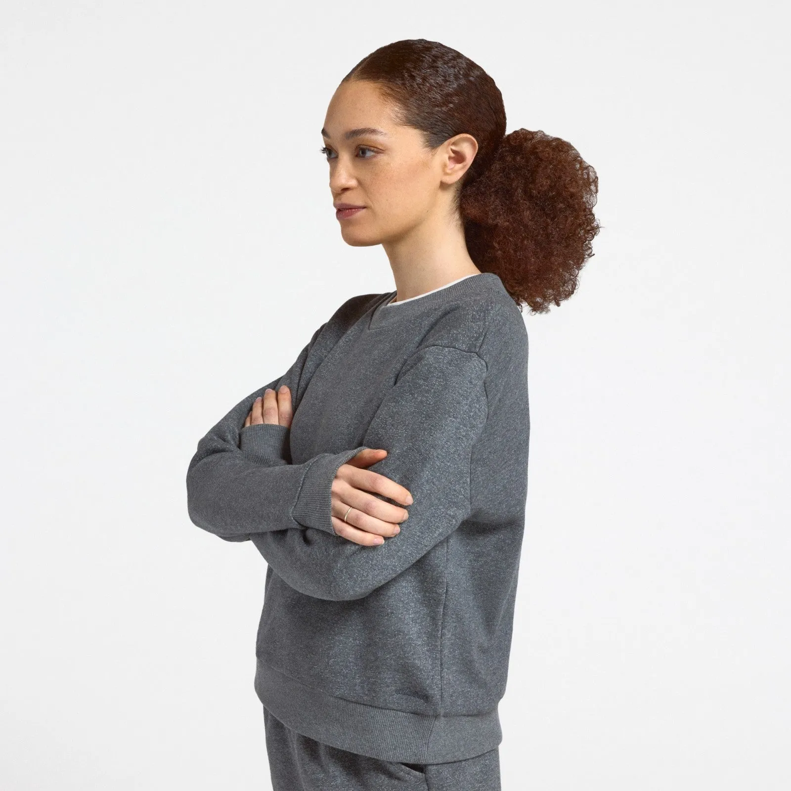 Women's Merino Blend Sweatshirt - Natural Grey Heather sold by allbirds