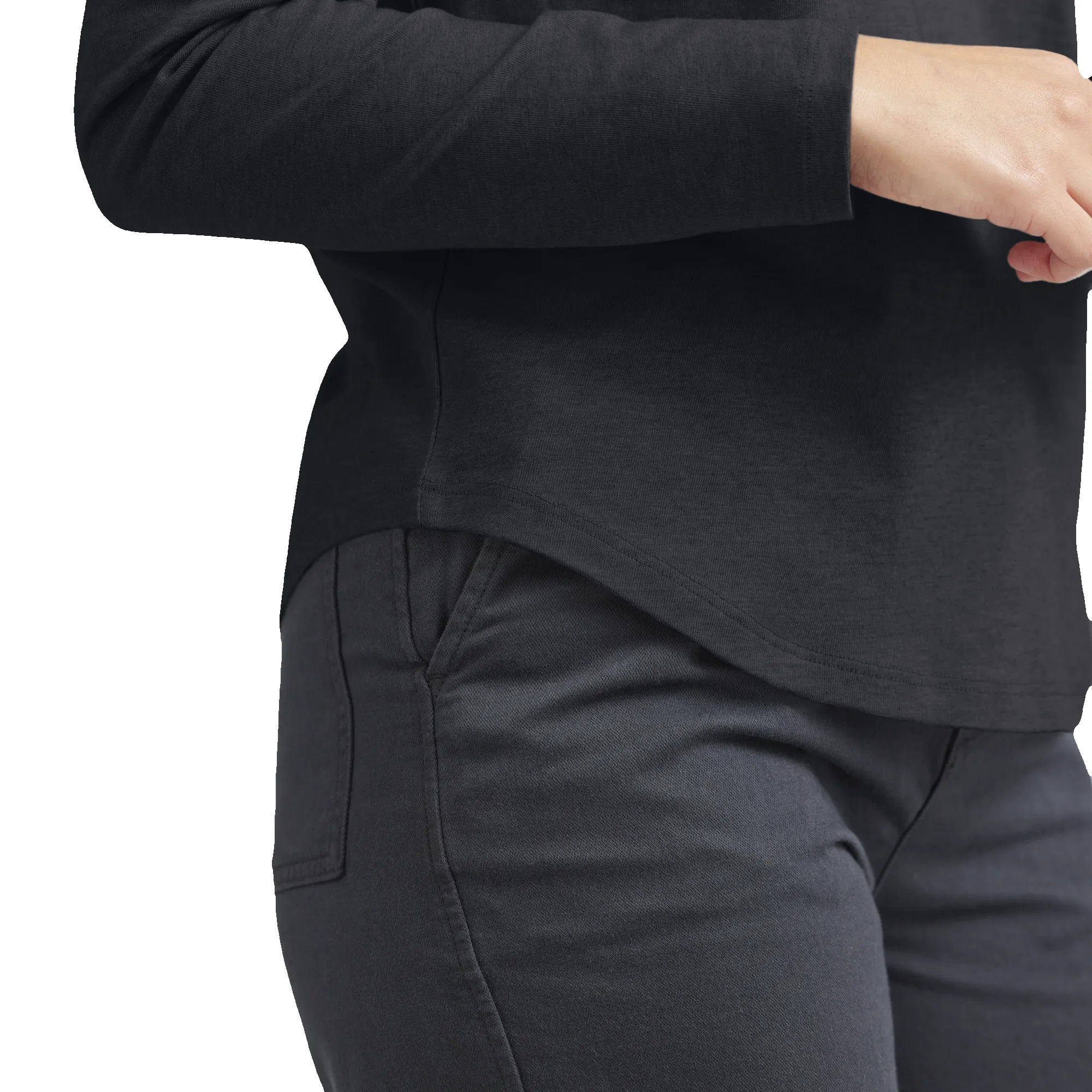 Women's Soft Merino Long Sleeve Tee - True Black sold by allbirds product image thumbnail 3