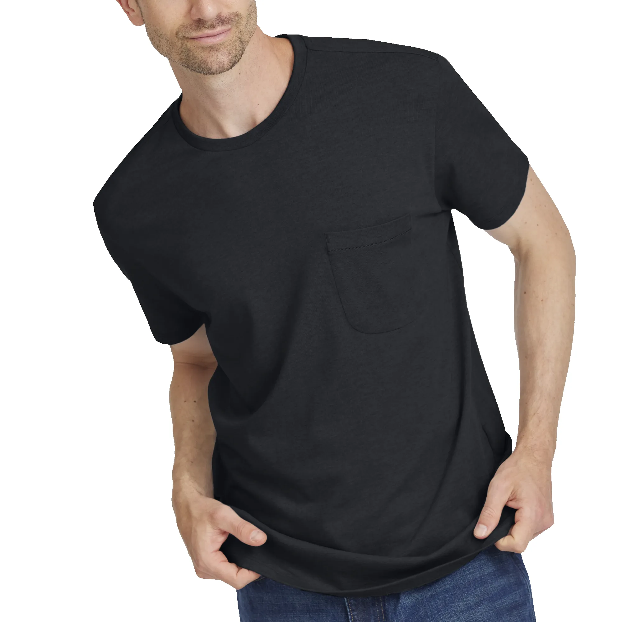 Men's Soft Merino Tee - True Black sold by allbirds product image thumbnail 3