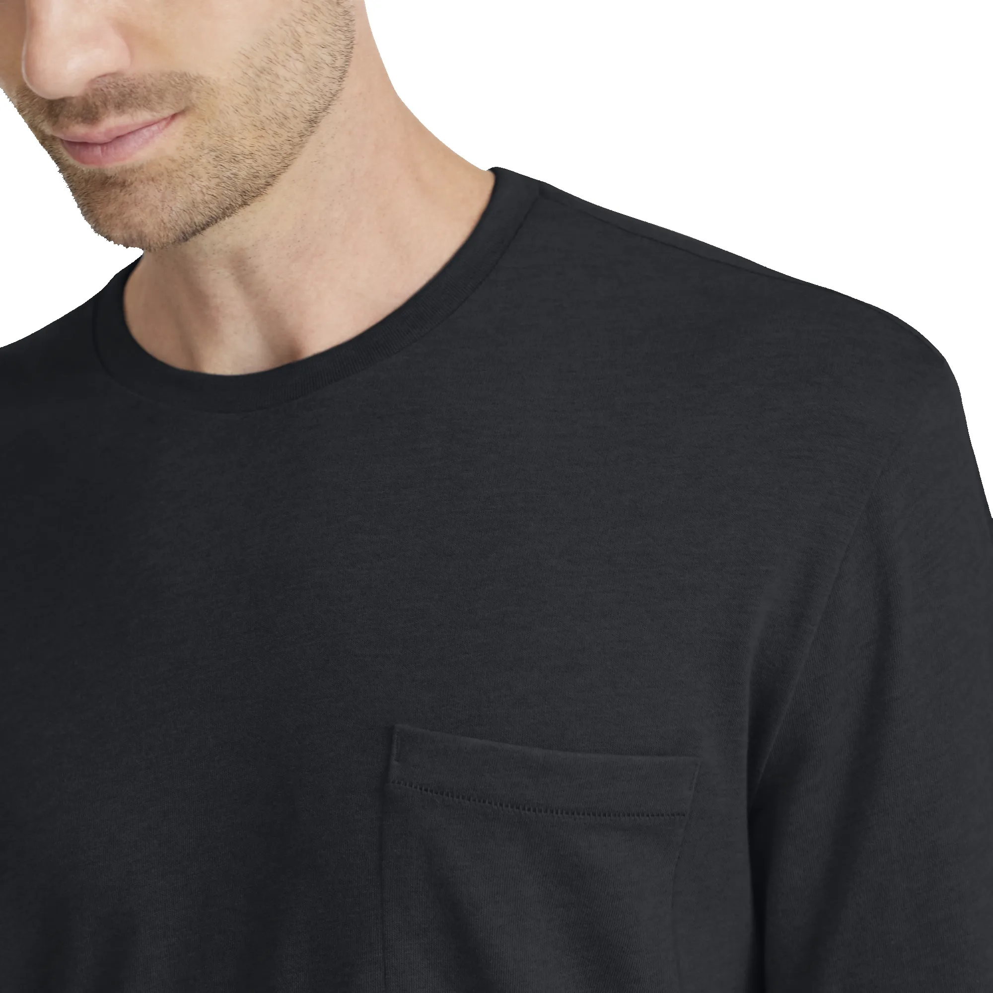 Men's Soft Merino Long Sleeve Tee - True Black - New Edition sold by allbirds product image thumbnail 2