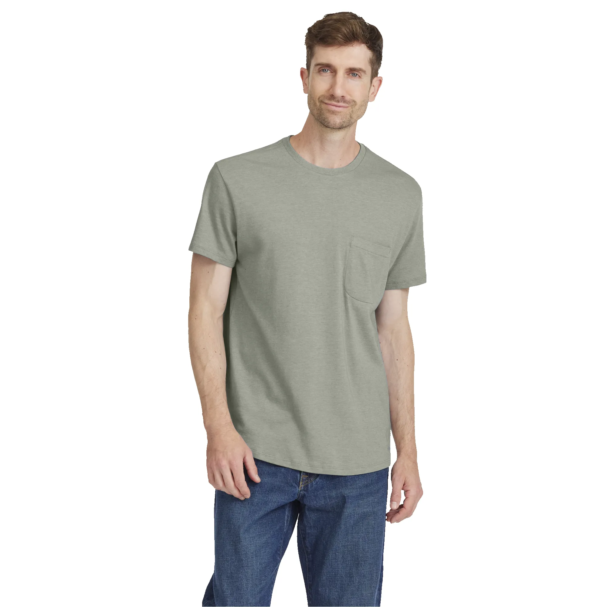 Men's Soft Merino Tee - Hazy Pine sold by allbirds