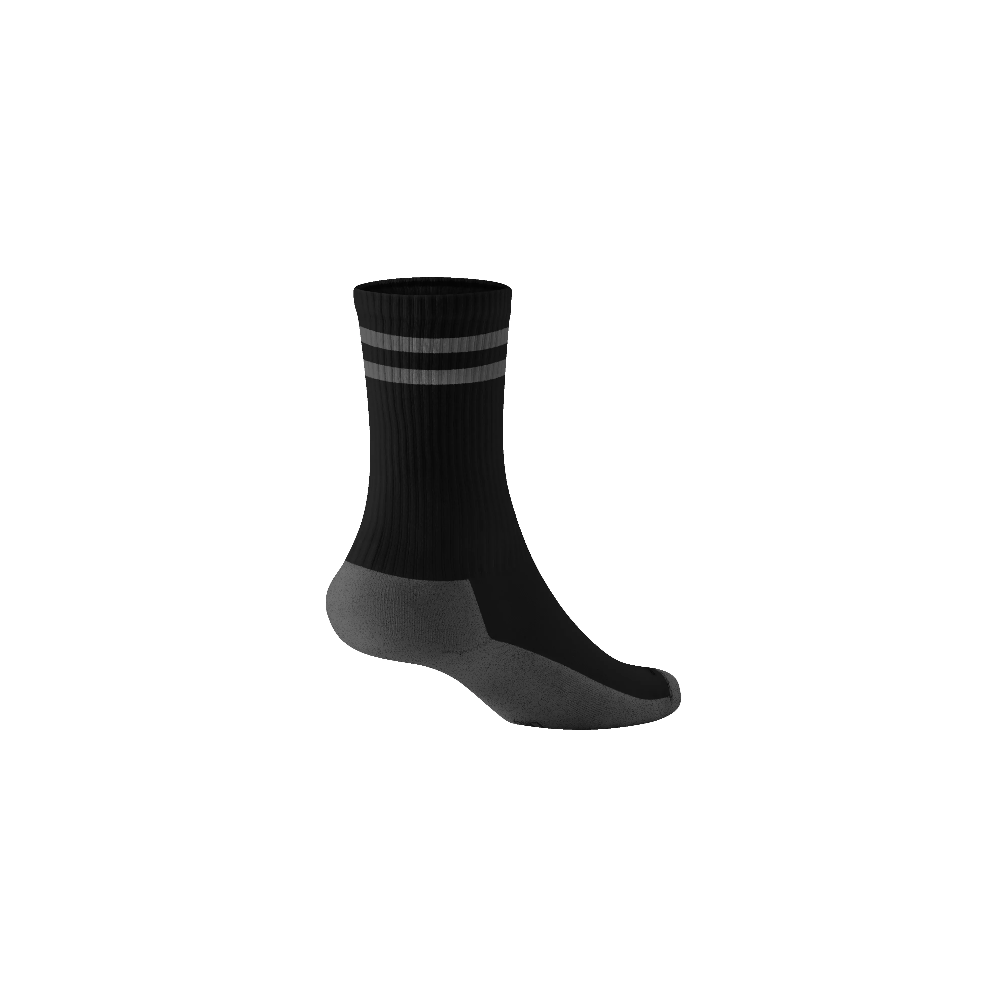 Anytime Crew Sock - Natural Black/Dark Grey Stripe sold by allbirds product image thumbnail 2