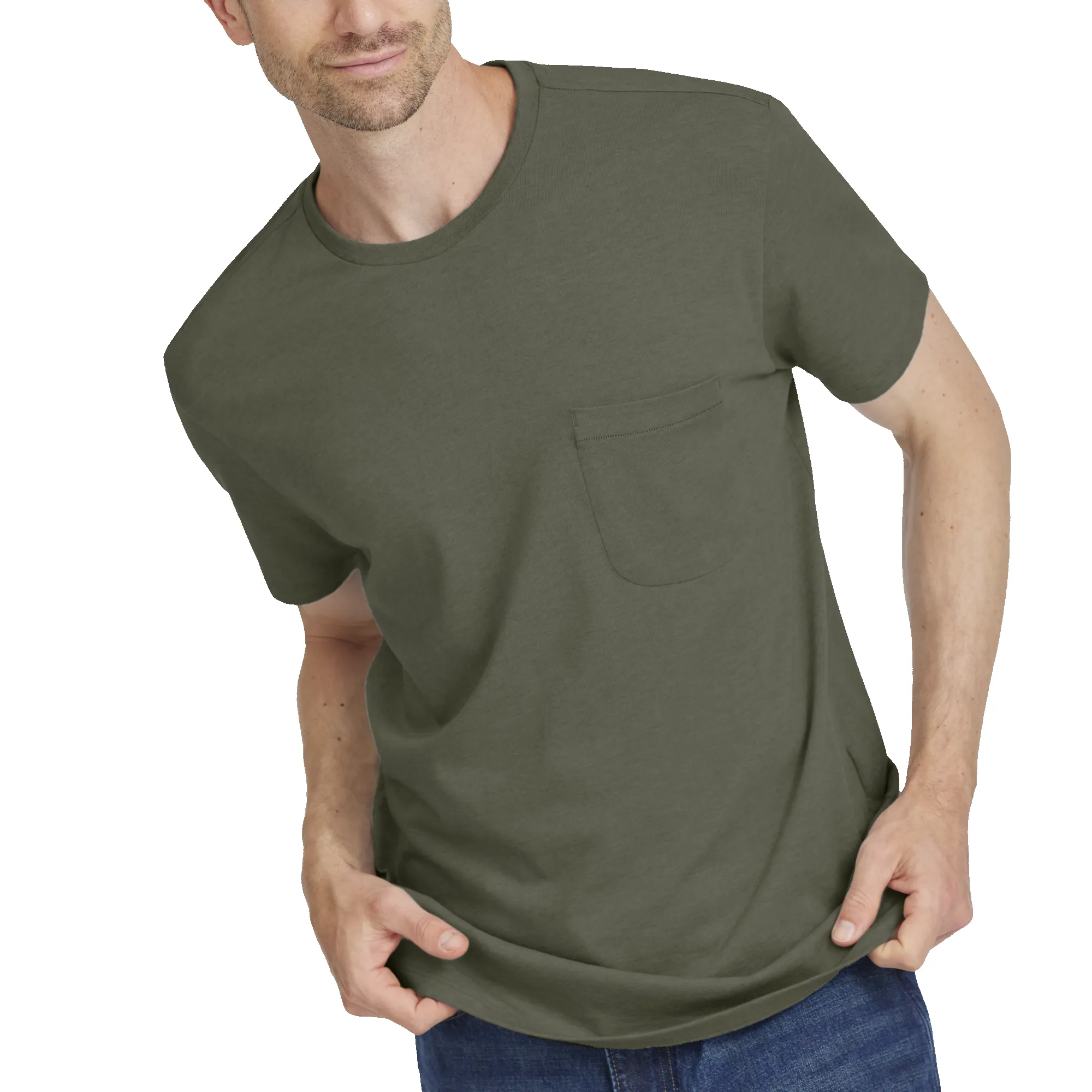 Men's Soft Merino Tee - Thunder Green sold by allbirds product image thumbnail 3