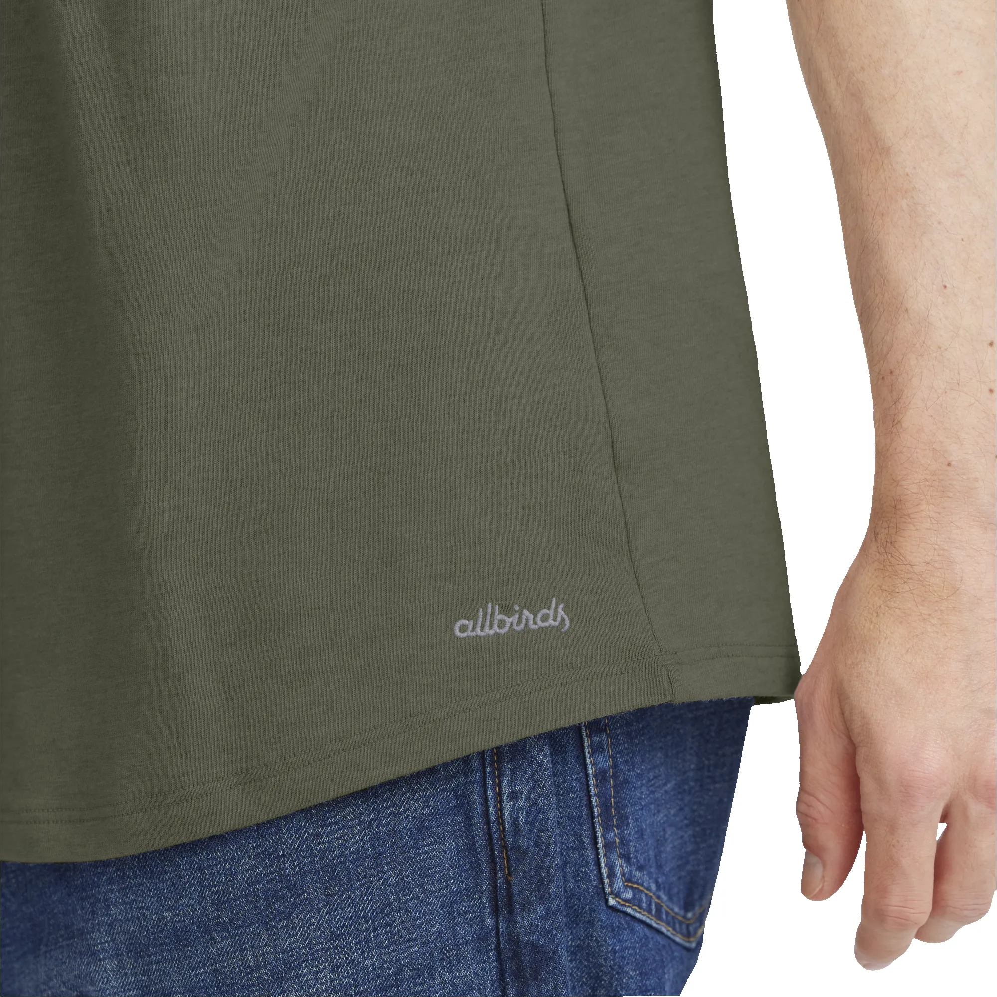Men's Soft Merino Tee - Thunder Green sold by allbirds product image thumbnail 4