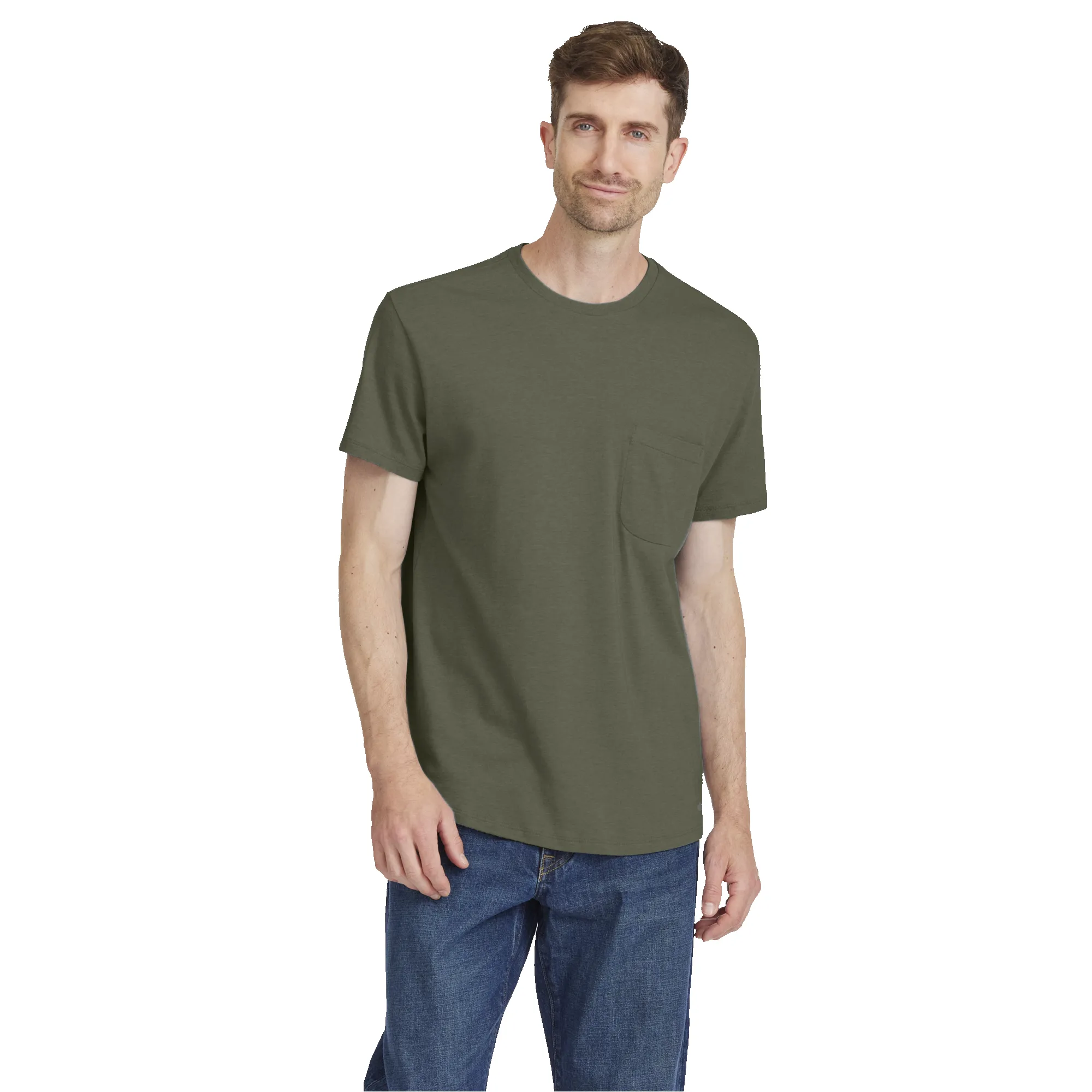 Men's Soft Merino Tee - Thunder Green sold by allbirds