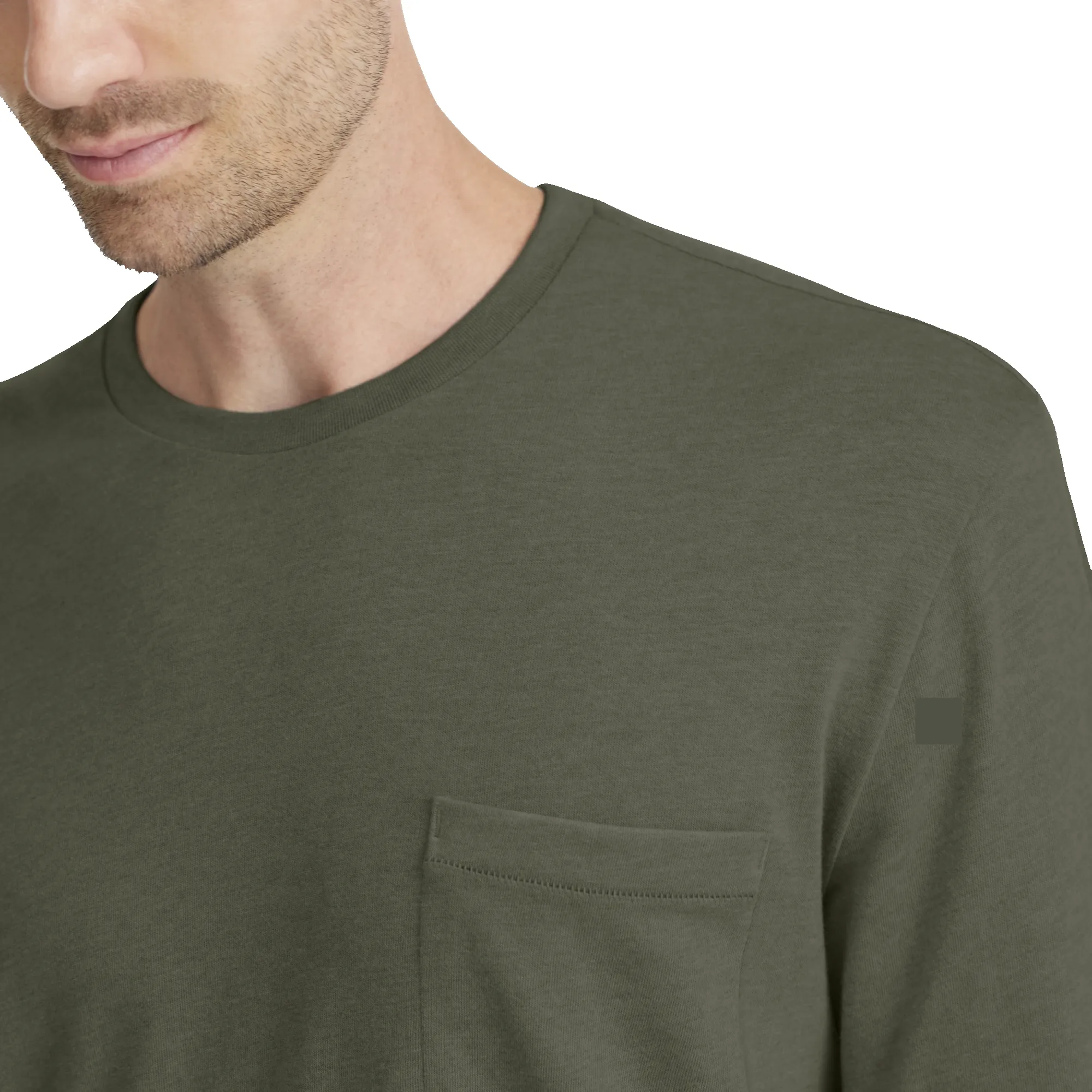 Men's Soft Merino Long Sleeve Tee - Thunder Green sold by allbirds product image thumbnail 2