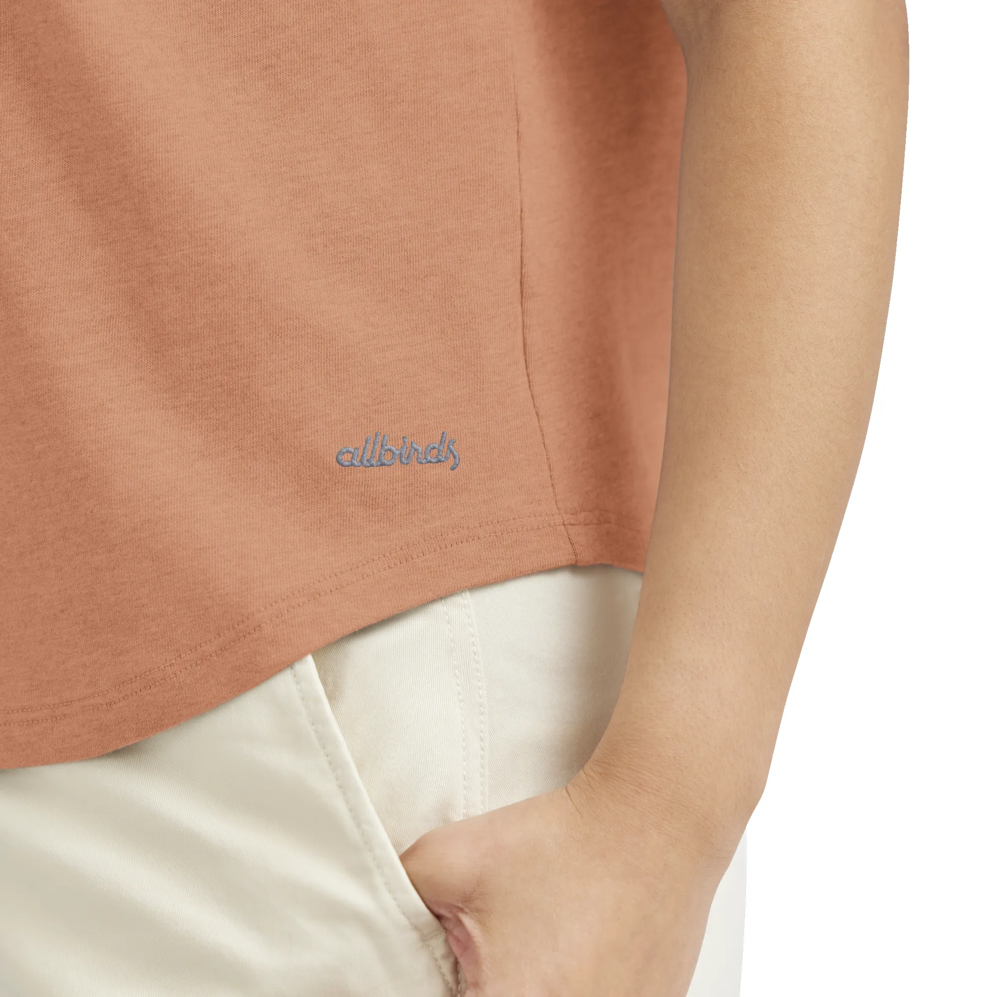 Women's Soft Merino Tee - Sienna Blush sold by allbirds product image thumbnail 4